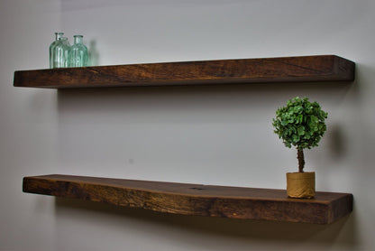 Live Edge Walnut Floating Shelf