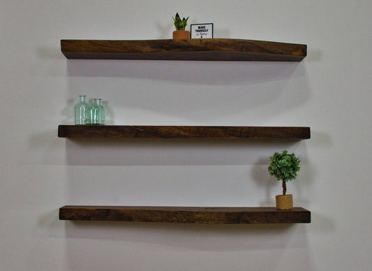 Live Edge Walnut Floating Shelf